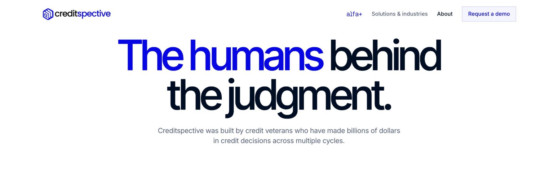 About · the humans behind the judgment