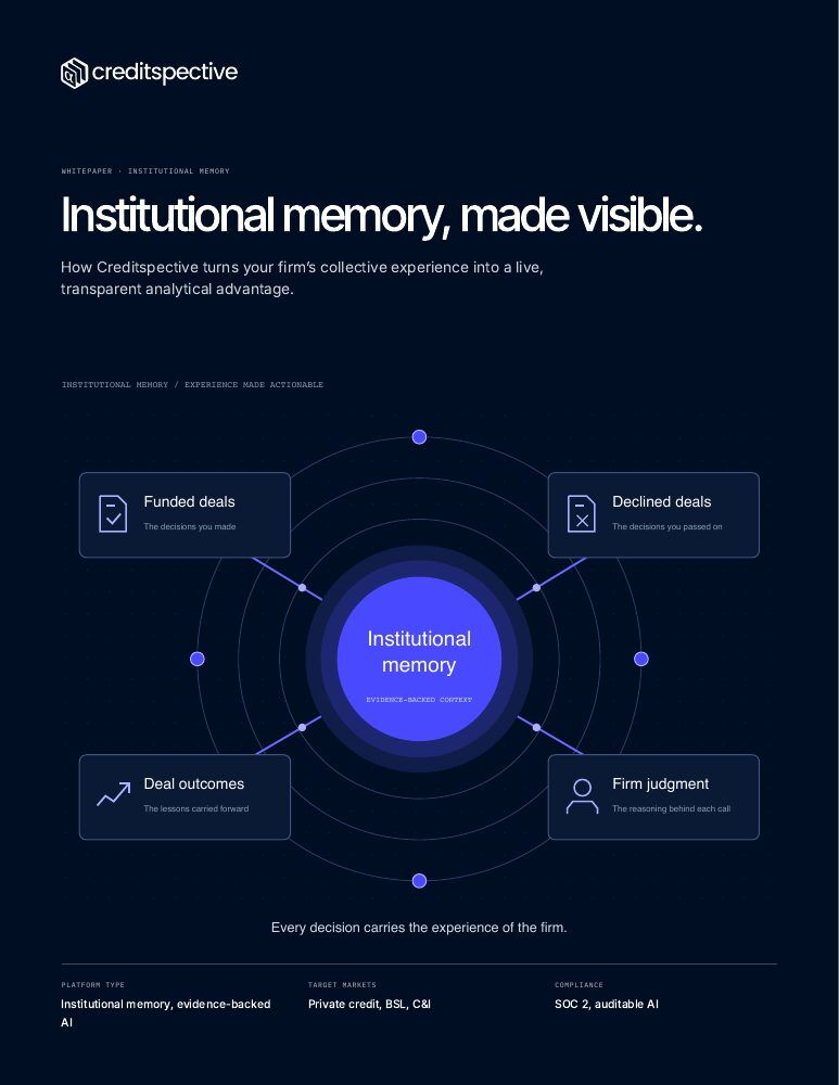 Whitepaper · Institutional memory made visible