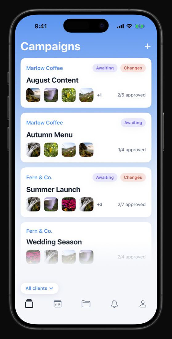 Doopl campaigns screen